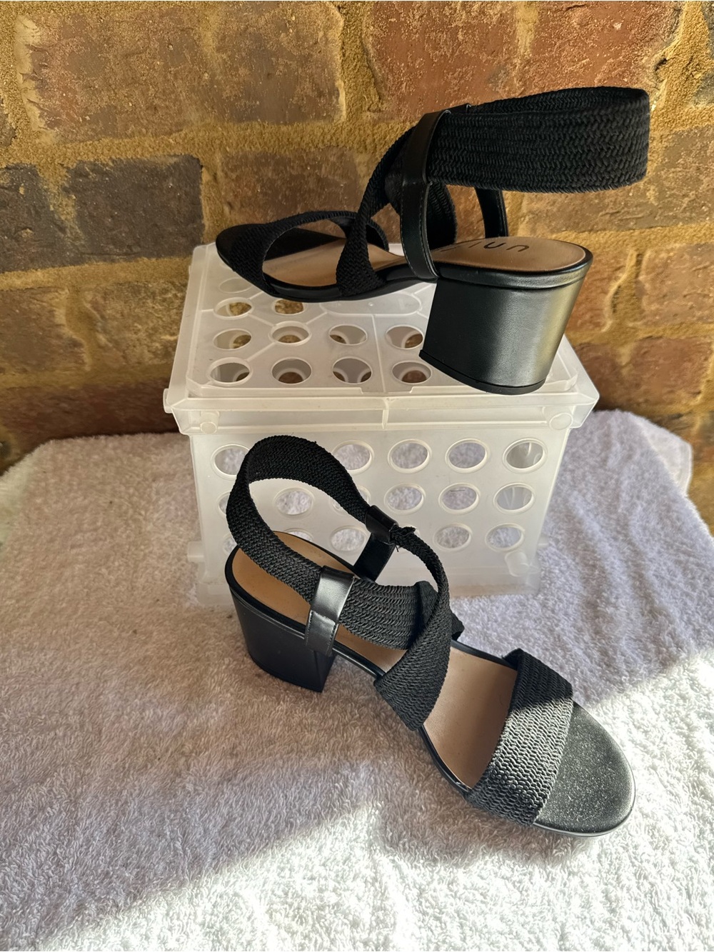 Unisa Black Braided Ankle-Strap Sandals - Picture 5 of 5